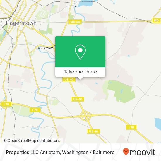 Mapa de Properties LLC Antietam