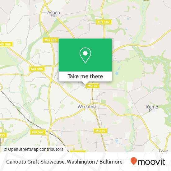 Mapa de Cahoots Craft Showcase