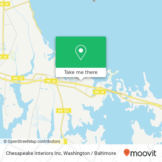 Mapa de Chesapeake Interiors Inc