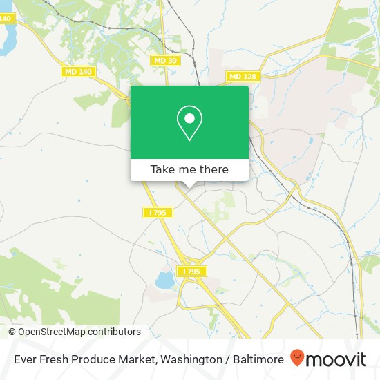 Ever Fresh Produce Market map