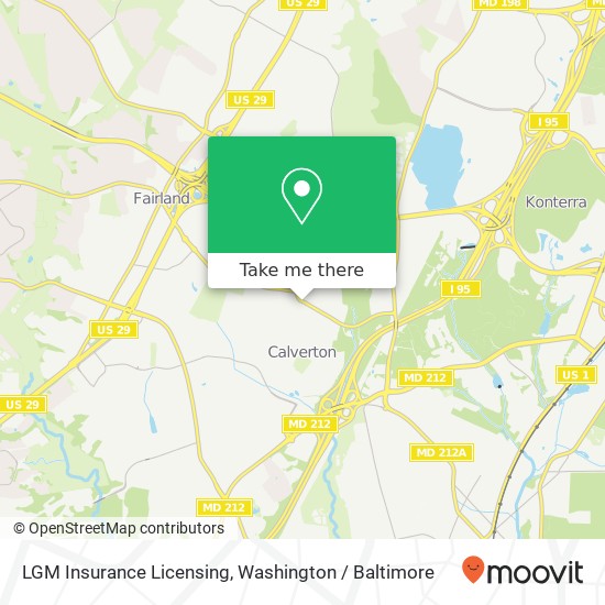 Mapa de LGM Insurance Licensing