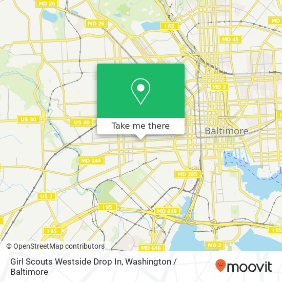 Mapa de Girl Scouts Westside Drop In