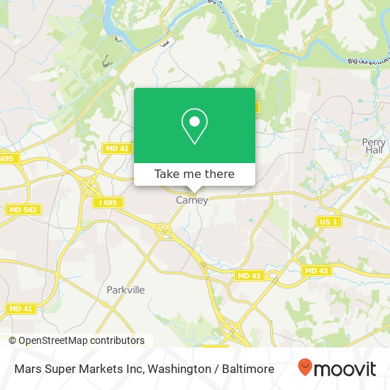 Mars Super Markets Inc map