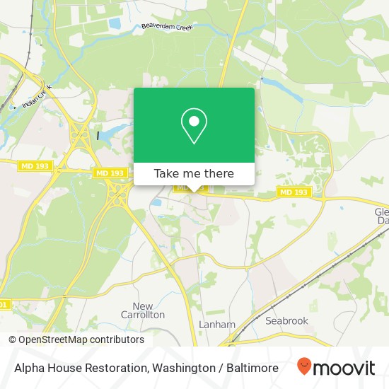 Alpha House Restoration map