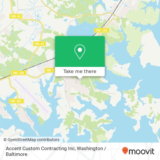Mapa de Accent Custom Contracting Inc