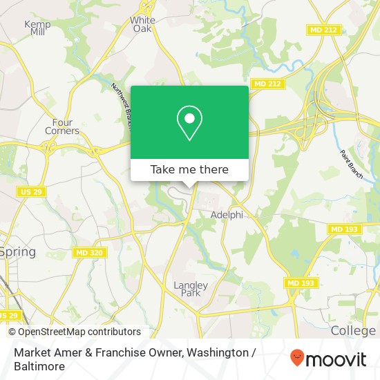 Mapa de Market Amer & Franchise Owner