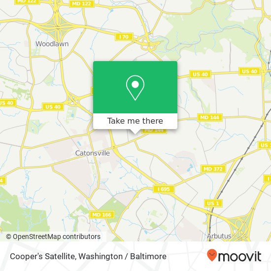 Mapa de Cooper's Satellite