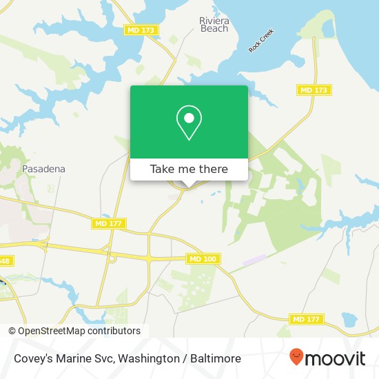 Covey's Marine Svc map