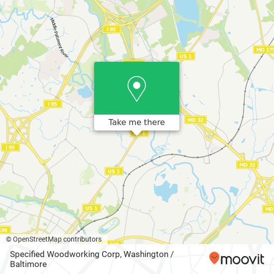 Mapa de Specified Woodworking Corp