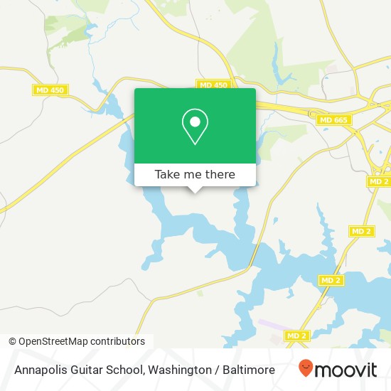 Mapa de Annapolis Guitar School