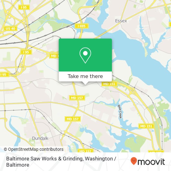 Baltimore Saw Works & Grinding map