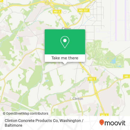 Clinton Concrete Products Co map