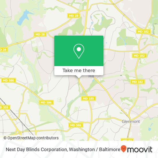 Mapa de Next Day Blinds Corporation