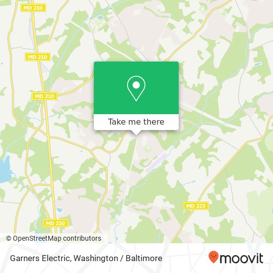 Garners Electric map