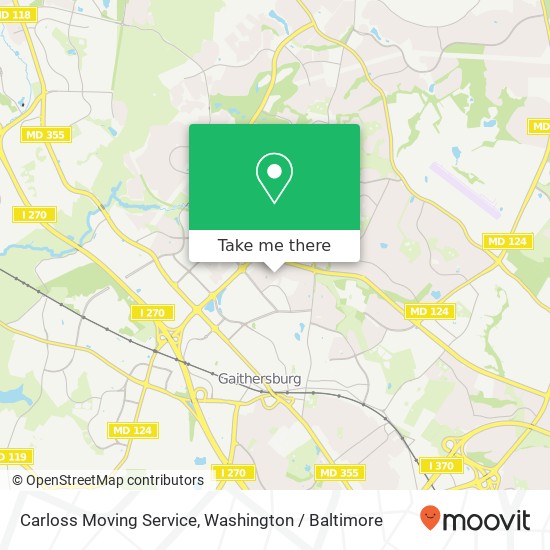 Mapa de Carloss Moving Service