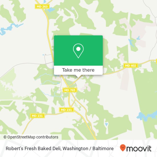 Mapa de Robert's Fresh Baked Deli