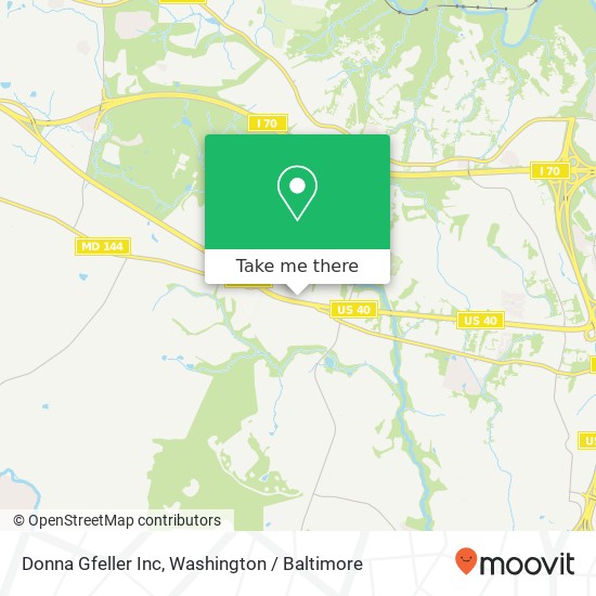 Donna Gfeller Inc map