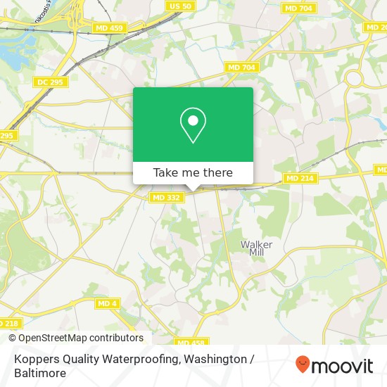 Koppers Quality Waterproofing map