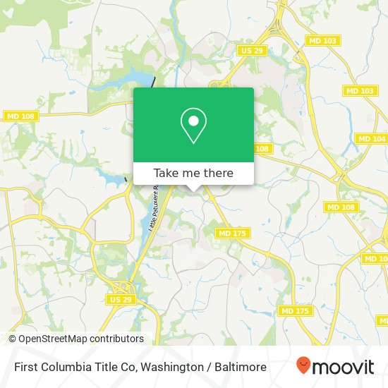 Mapa de First Columbia Title Co