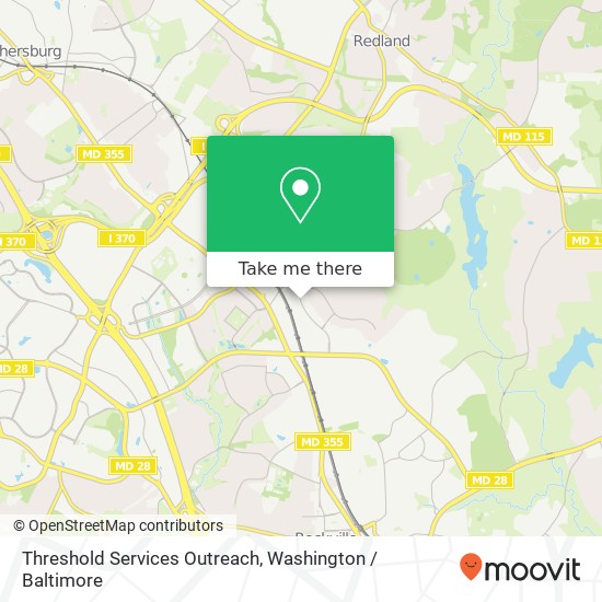 Threshold Services Outreach map