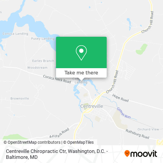 Mapa de Centreville Chiropractic Ctr