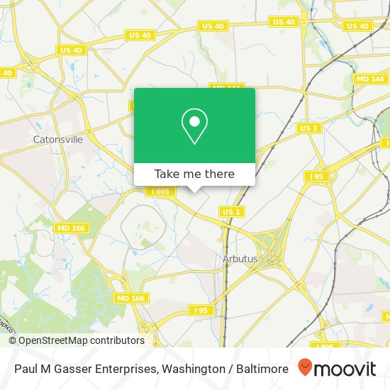 Mapa de Paul M Gasser Enterprises