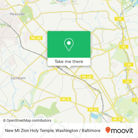 Mapa de New Mt Zion Holy Temple