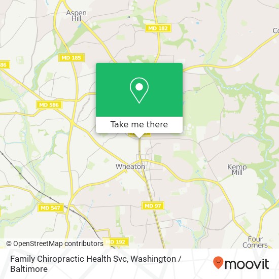 Family Chiropractic Health Svc map
