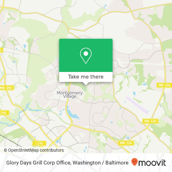 Glory Days Grill Corp Office map