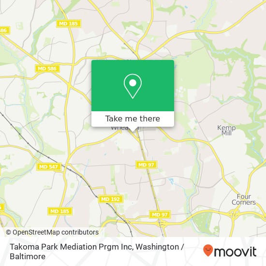 Takoma Park Mediation Prgm Inc map