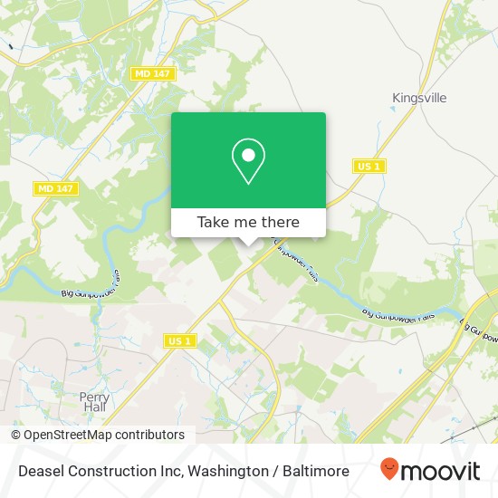 Mapa de Deasel Construction Inc