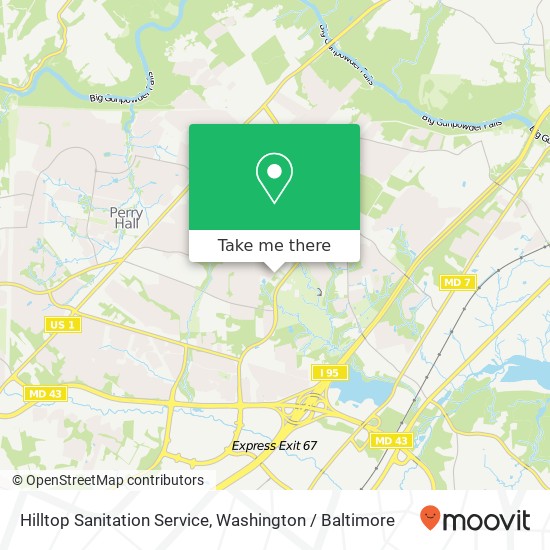 Mapa de Hilltop Sanitation Service