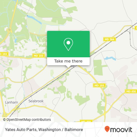 Yates Auto Parts map