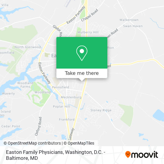 Easton Family Physicians map