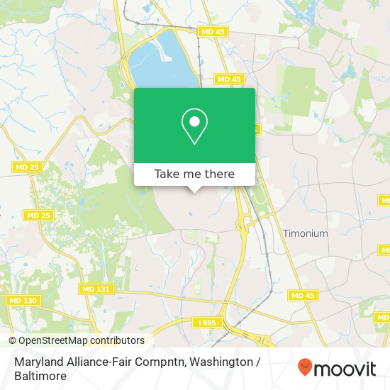 Mapa de Maryland Alliance-Fair Compntn