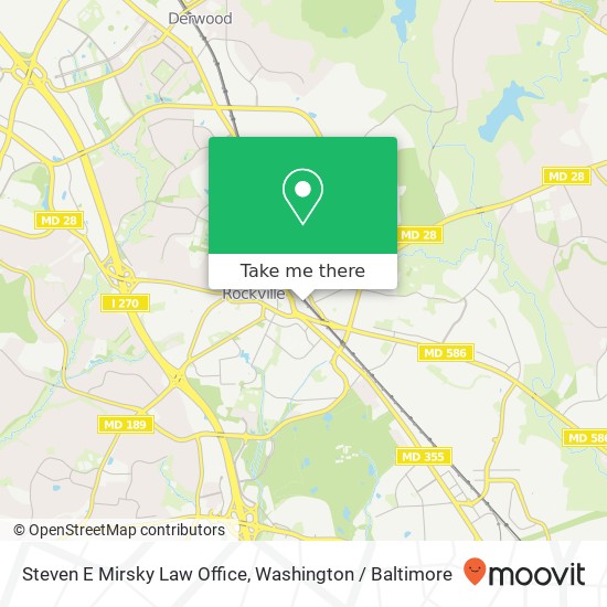 Steven E Mirsky Law Office map