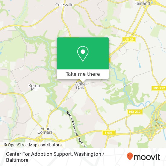 Center For Adoption Support map