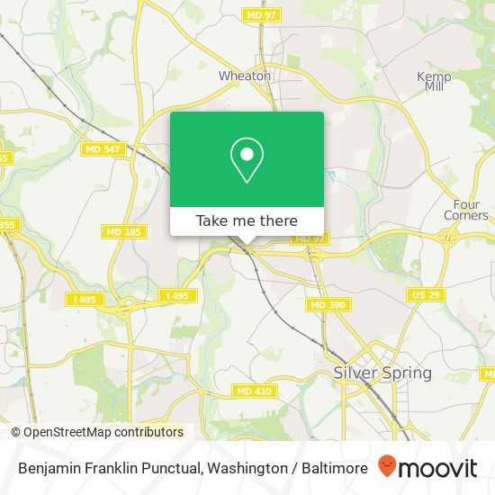 Benjamin Franklin Punctual map