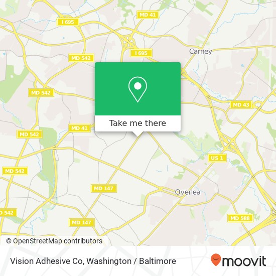 Vision Adhesive Co map