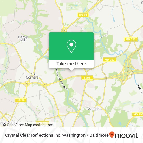 Crystal Clear Reflections Inc map