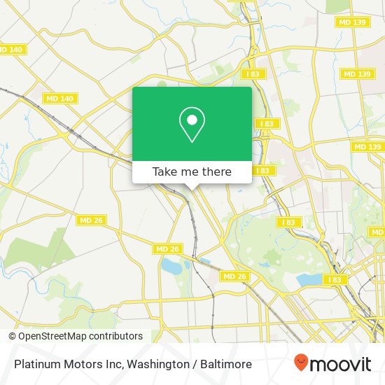 Platinum Motors Inc map