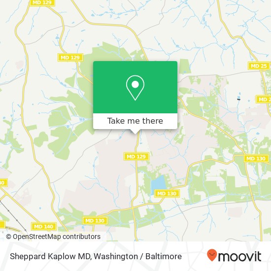 Sheppard Kaplow MD map
