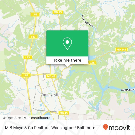 Mapa de M B Mays & Co Realtors