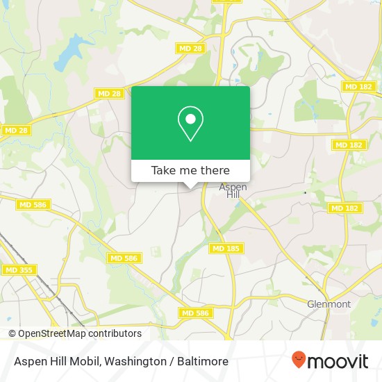 Aspen Hill Mobil map