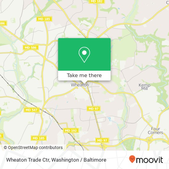 Mapa de Wheaton Trade Ctr