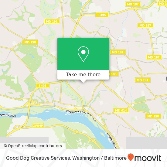 Mapa de Good Dog Creative Services