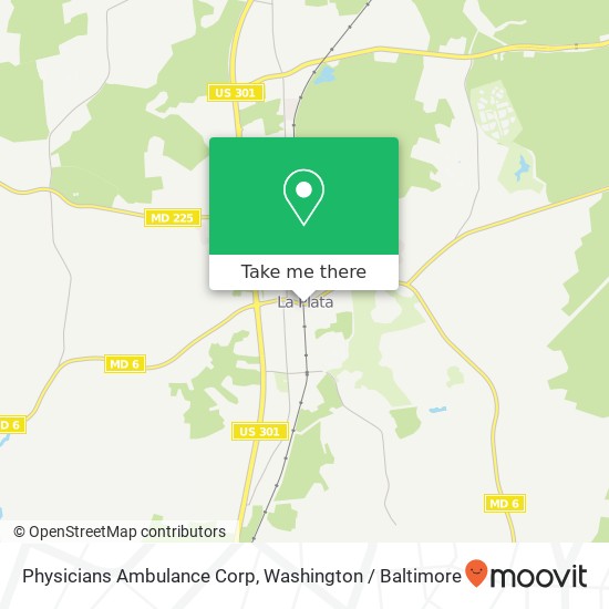 Physicians Ambulance Corp map