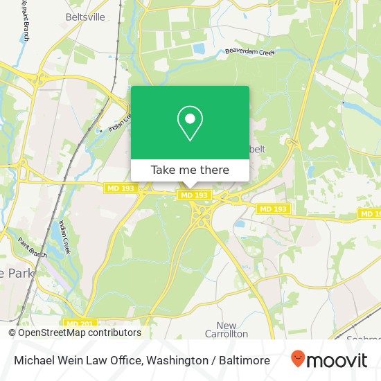 Michael Wein Law Office map