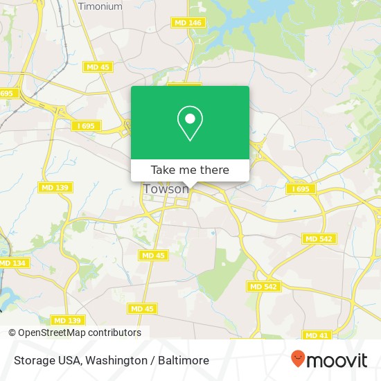 Mapa de Storage USA