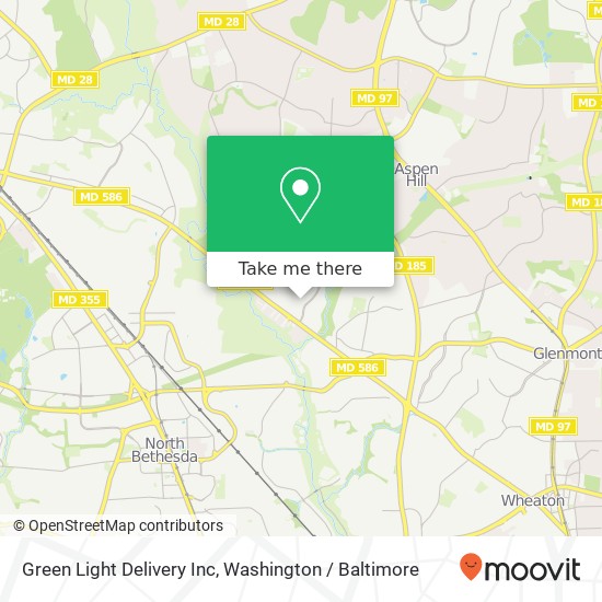 Mapa de Green Light Delivery Inc